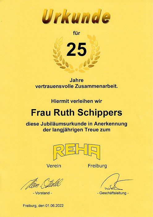 Die REHA-Jubilare