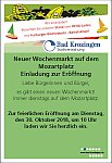 Wochenmarkt Mozartplatz Einladung